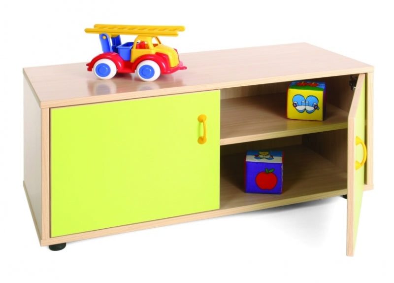 Two Shelves With Doors