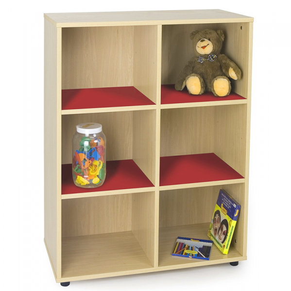 Six Cubby Storage Unit