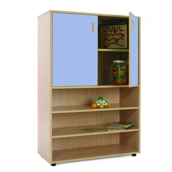 Three Shelves And Cupboard