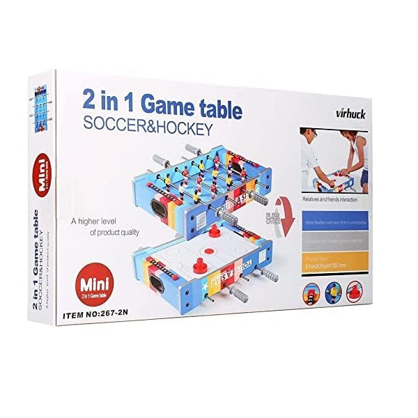 SOCCER & AIR HOCKEY 2IN1 SET GAME TABLE