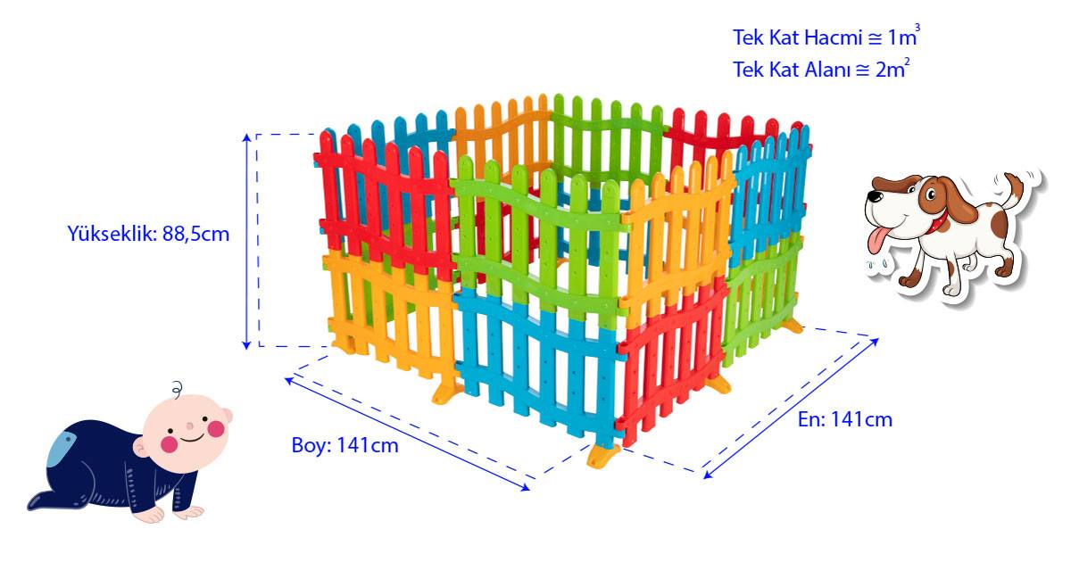Children's Play Area Fence & Ball Pool 8 Pcs
