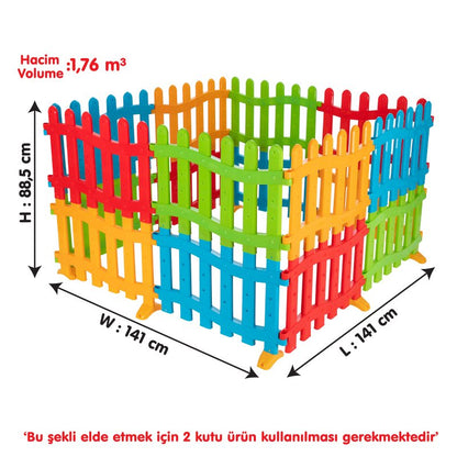 Children's Play Area Fence & Ball Pool 8 Pcs