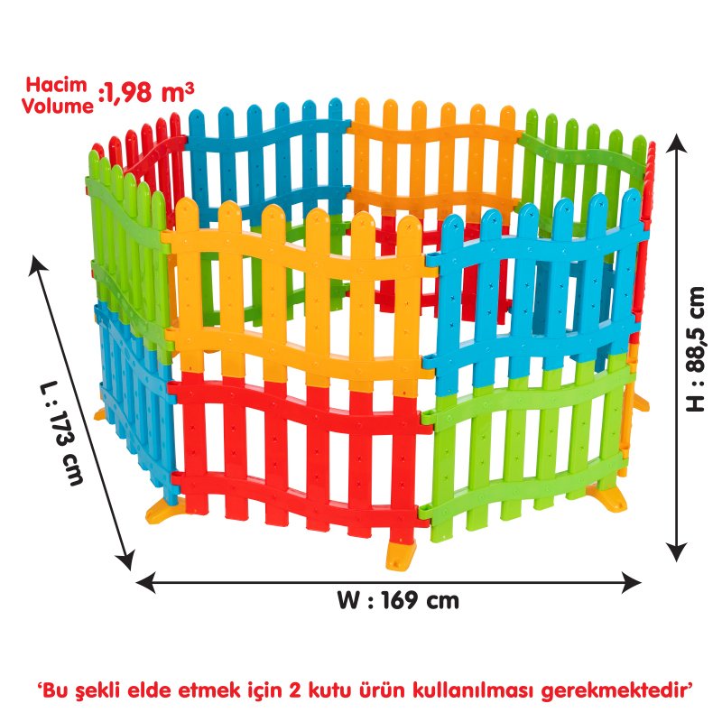 Children's Play Area Fence & Ball Pool 8 Pcs