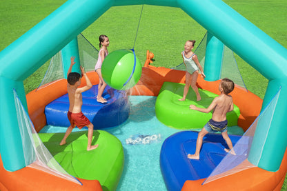 Dodge & Drench Water Park Jumper And Slider / Pool