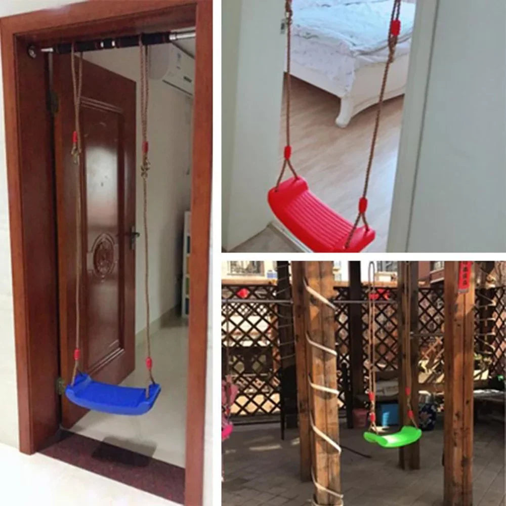 Swing Seat Board with Height Adjustable Rope