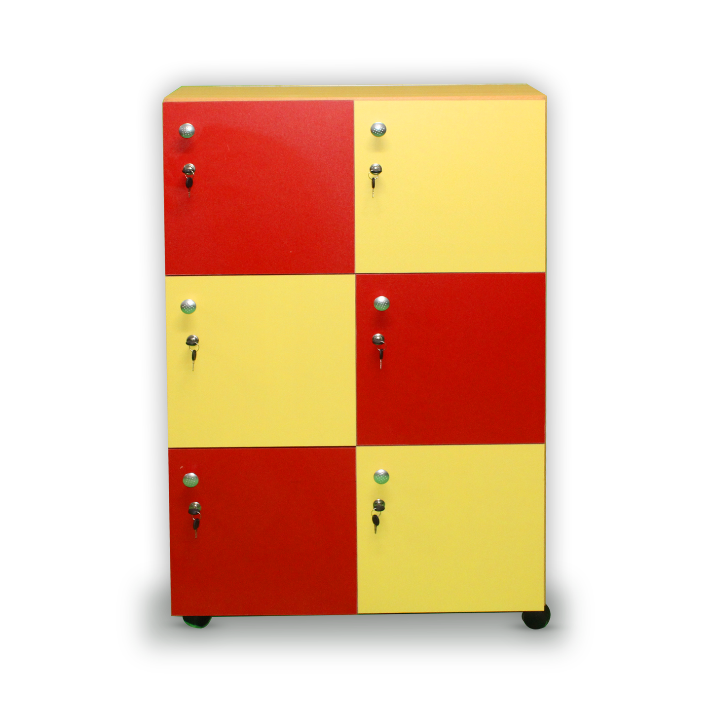 Six Cubby Storage Locker