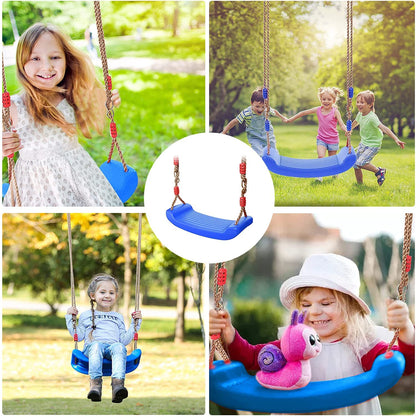 Swing Seat Board with Height Adjustable Rope
