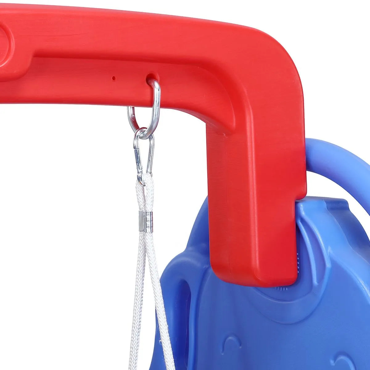 Elephant 4-in-1 Kids Slide and Swing Playset