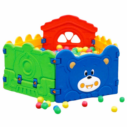 Bear and Train Ball Pit Playpen
