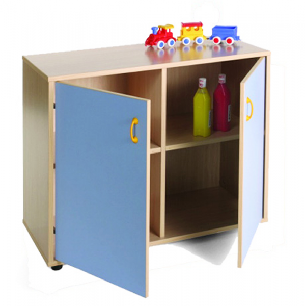 Cupboard Unit with Four Cubby Storage