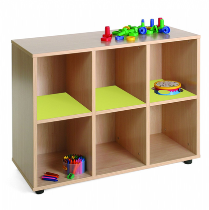 Six Cubby Storage Unit