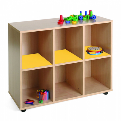 Six Cubby Storage Unit