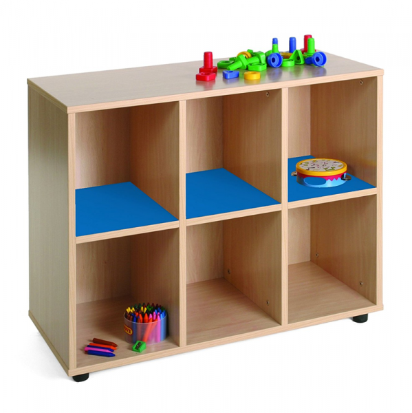 Six Cubby Storage Unit