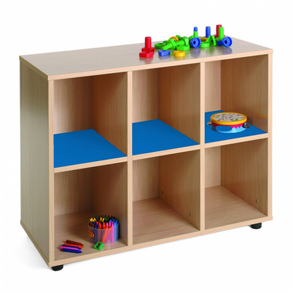 Six Cubby Storage Unit