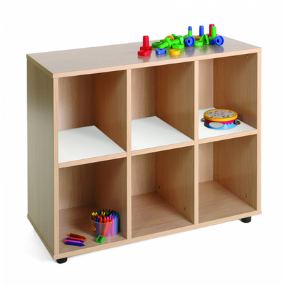 Six Cubby Storage Unit