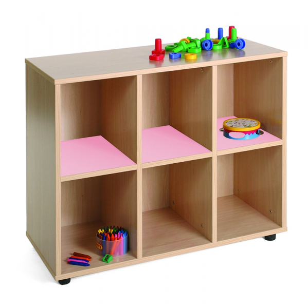 Six Cubby Storage Unit