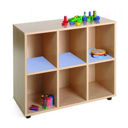 Six Cubby Storage Unit