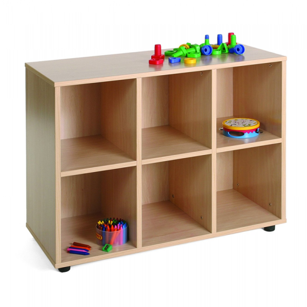 Six Cubby Storage Unit