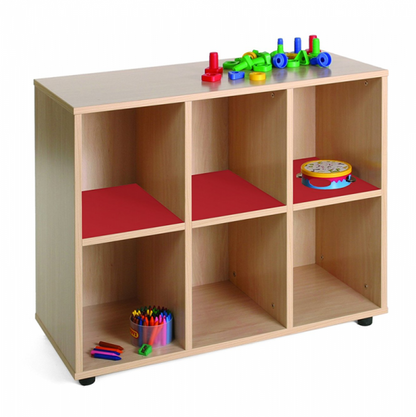 Six Cubby Storage Unit