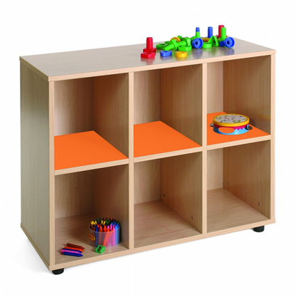Six Cubby Storage Unit