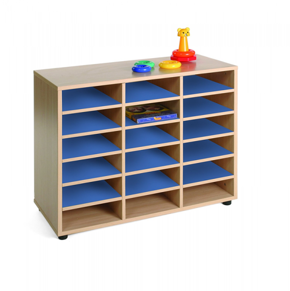 Eighteen Cubby Storage Unit