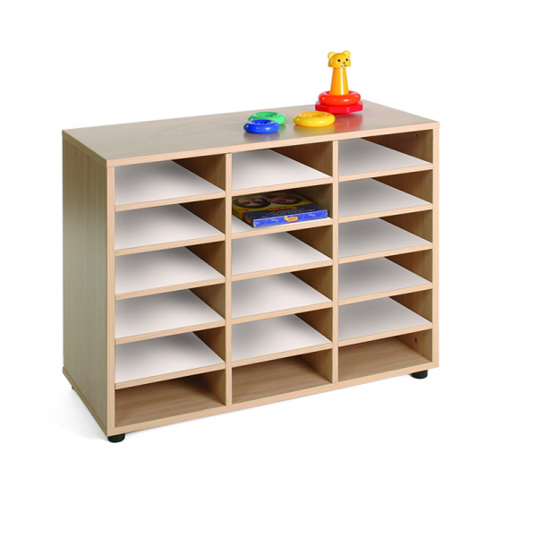 Eighteen Cubby Storage Unit