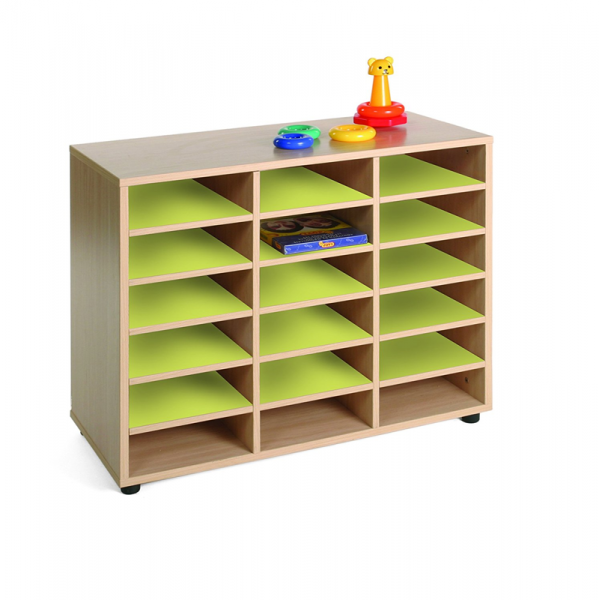Eighteen Cubby Storage Unit