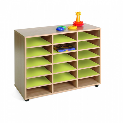 Eighteen Cubby Storage Unit