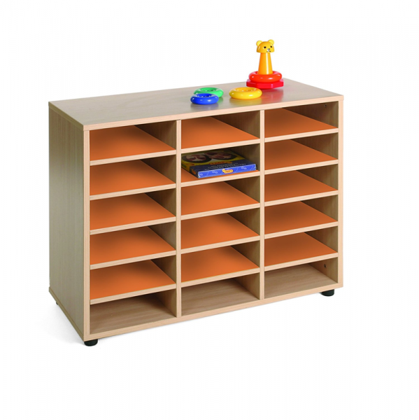 Eighteen Cubby Storage Unit