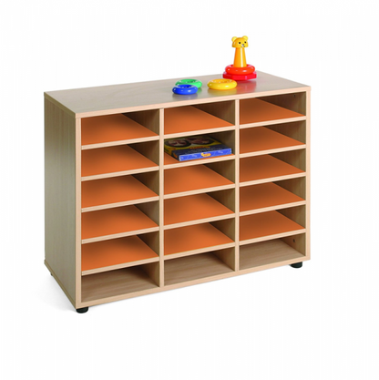 Eighteen Cubby Storage Unit
