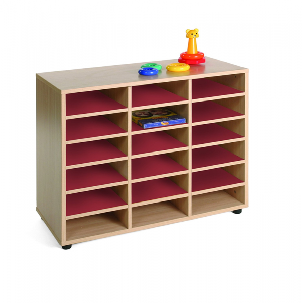 Eighteen Cubby Storage Unit