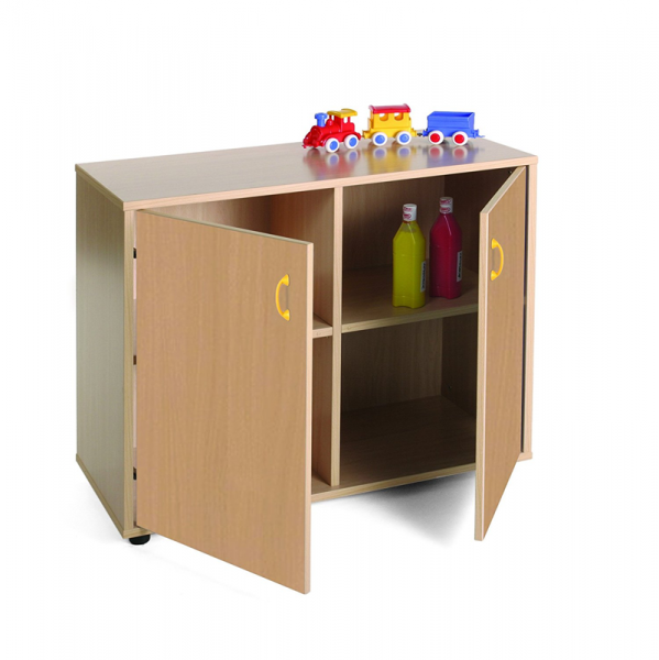 Cupboard Unit with Four Cubby Storage