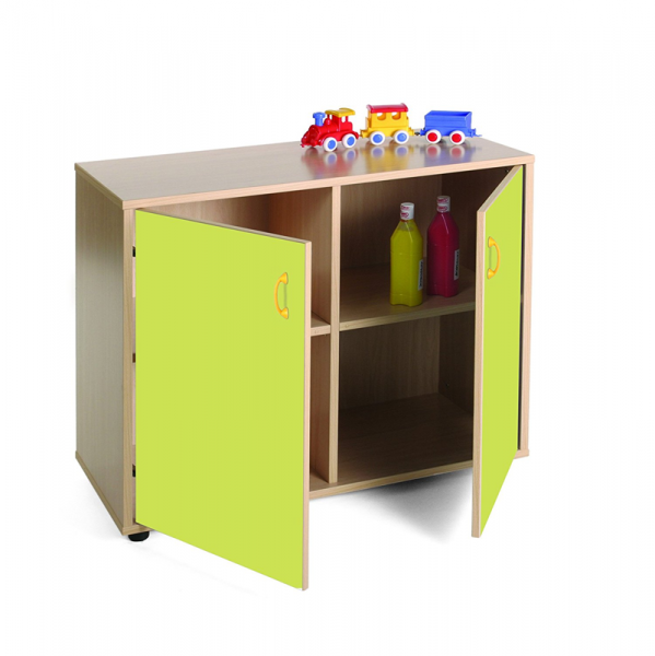 Cupboard Unit with Four Cubby Storage