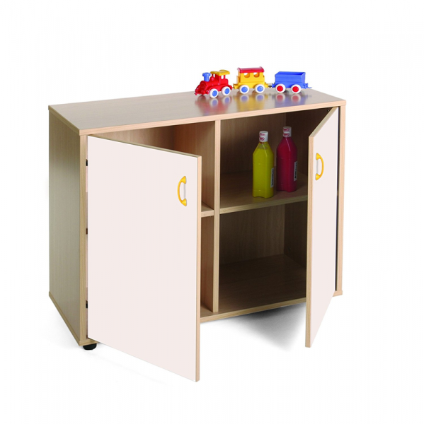 Cupboard Unit with Four Cubby Storage