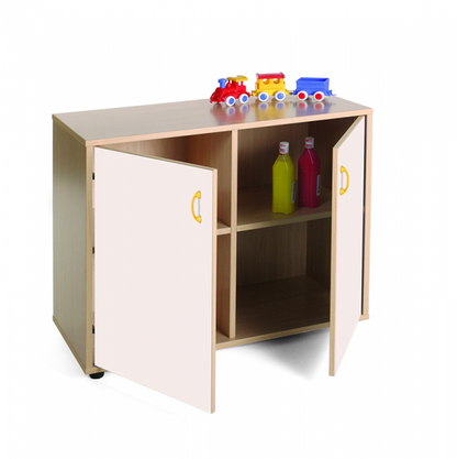 Cupboard Unit with Four Cubby Storage