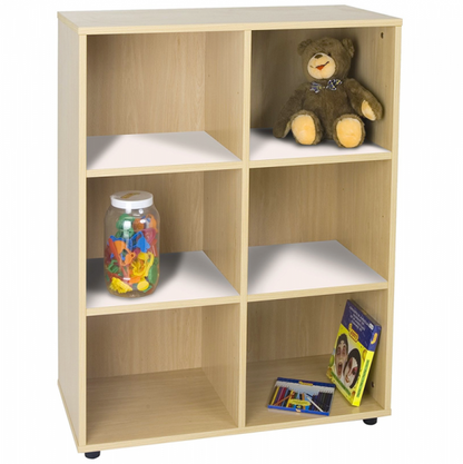 Six Cubby Storage Unit