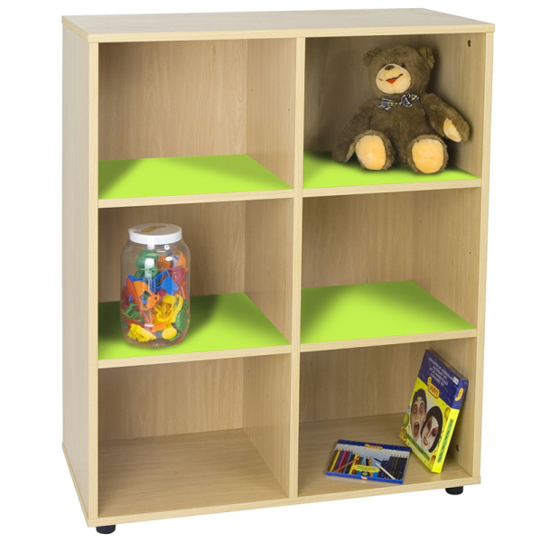 Six Cubby Storage Unit
