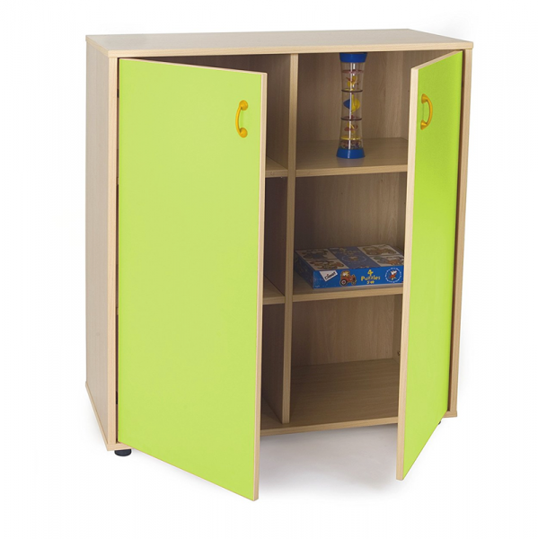 Cupboard Unit with Six Cubby Storage