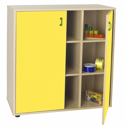 Cupboard Unit with Nine Cubby Storage