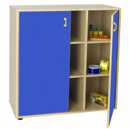 Cupboard Unit with Nine Cubby Storage
