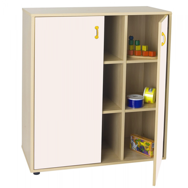 Cupboard Unit with Nine Cubby Storage