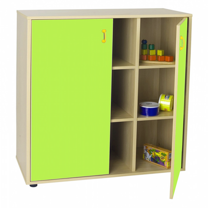 Cupboard Unit with Nine Cubby Storage