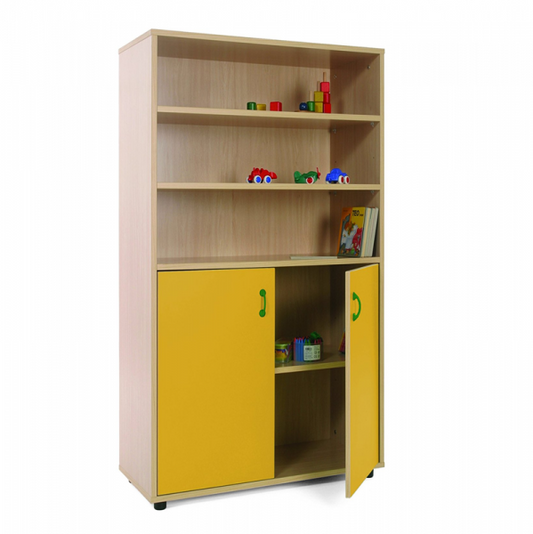 Three Shelves And Cupboard