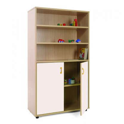Three Shelves And Cupboard