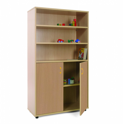 Three Shelves And Cupboard