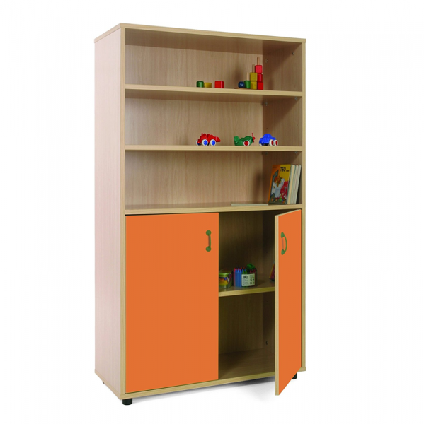 Three Shelves And Cupboard