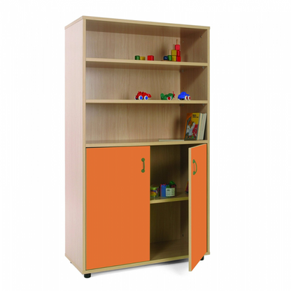 Three Shelves And Cupboard