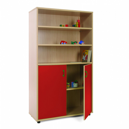Three Shelves And Cupboard
