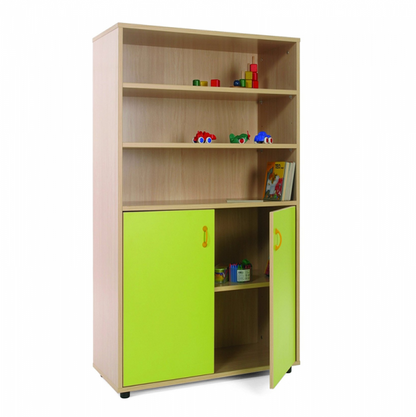 Three Shelves And Cupboard