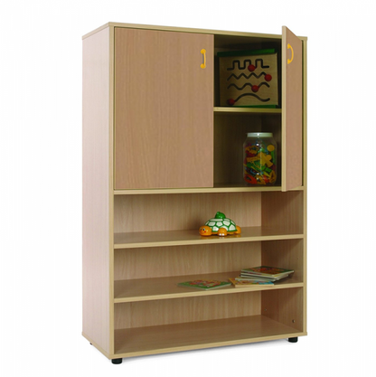 Three Shelves And Cupboard
